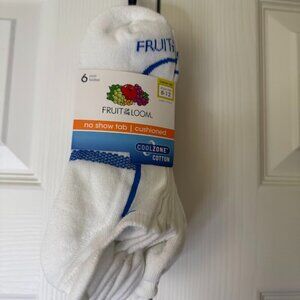 Fruit of the Loom no show tab cushioned Women's Socks